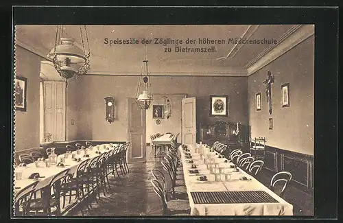 AK Dietramszell, Kloster u. Höhere Mädchenschule, Speisesäle der Zöglinge