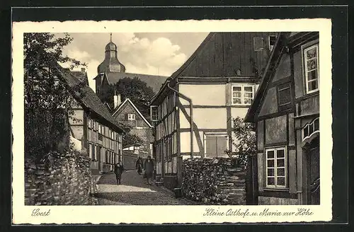 AK Soest, Strasse Kleine Osthofe und Maria zur Höhe