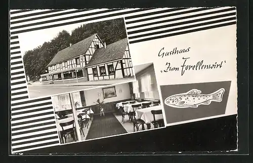 AK Klef bei Overath, Gasthaus Zum Forellenwirt