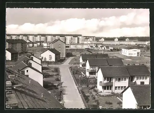 AK Leverkusen-Alkenrath, Wohnsiedlung aus der Vogelschau