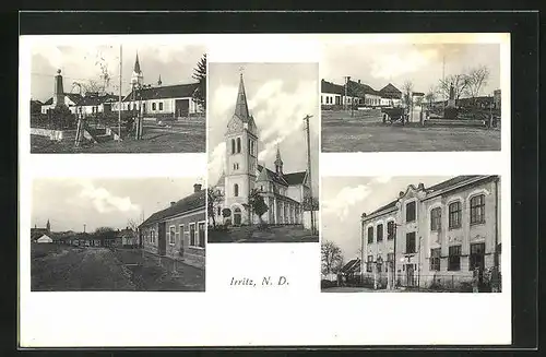 AK Irritz, Gebäudeansicht, Kirche, Denkmal