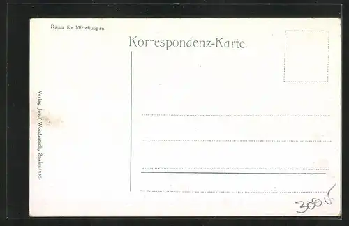 AK Znaim, Blick auf den Carolinenberg