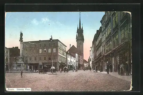 AK Znaim, Wagen auf dem unteren Platz