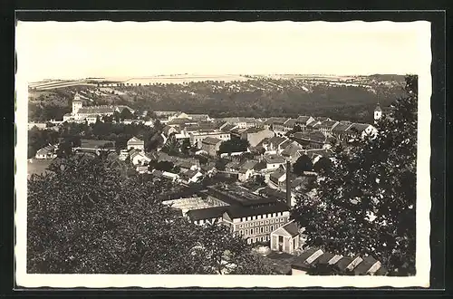 AK Mor. Krumlov, Ortsansicht vom Berg aus