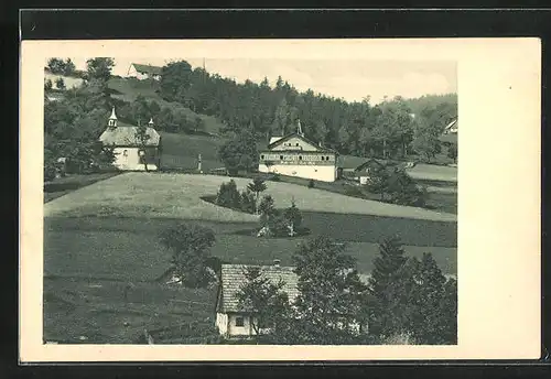 AK Destné /Orlické hory, Horska bouda Panorama