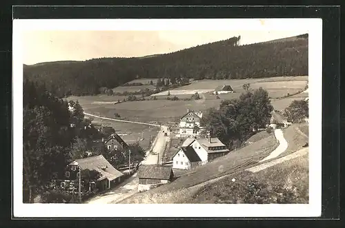 AK Destné /Orlické hory, Panorama