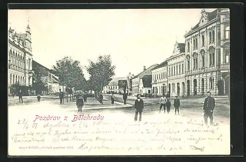 AK Lanze Belohrad, Knaben der Ortes auf dem Platz