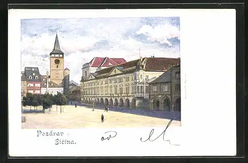 AK Jitschin / Gitschin / Jicin, Bad- und Kurhaus