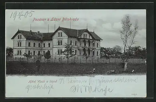 AK Lazne Belohrad, Hotel Vlach a Lánze