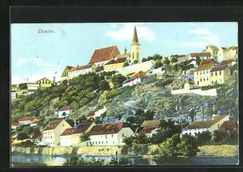 AK Znaim, Die Kirche auf dem Berg