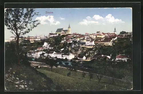 AK Znaim, Stadtpartie am Fluss