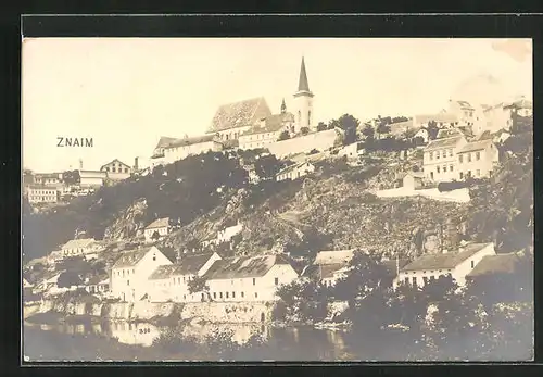 AK Znaim, Blick zur Kirche