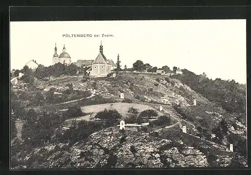 AK Znaim, Blick auf Pöltenberg