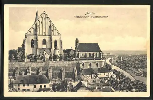 AK Znaim, Nikolaikirche, Wenzelskapelle