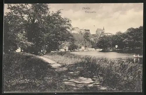 AK Znaim, Weg an der Thaya