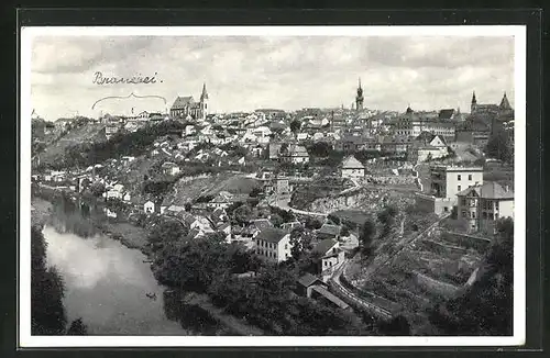 AK Znaim a. Thaya, Stadtpartie am Fluss