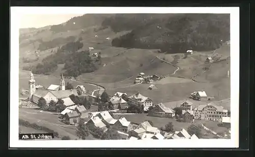 AK Alt St. Johann, Ortsansicht mit Kirche