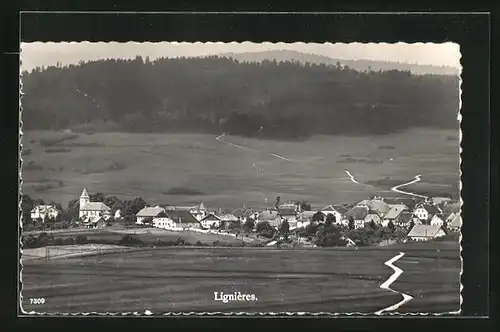 AK Lignières, Panorama mit Waldstück