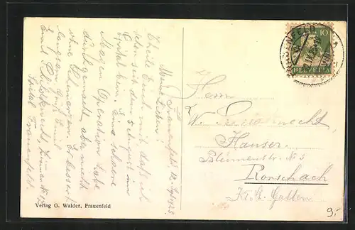 AK Frauenfeld, Ansicht des Krankenhauses