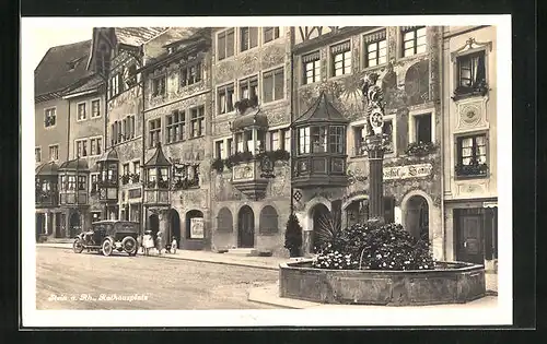AK Stein a. Rh., Rathausplatz, Gasthof Zur Sonne