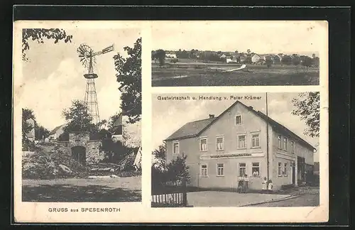 AK Spesenroth, Gasthaus und Handlung von Peter Krämer