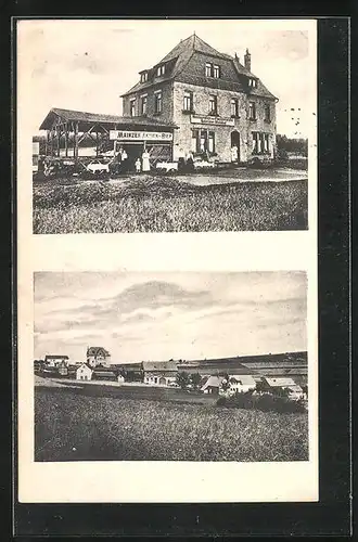 AK Boppard, Gasthaus Fleckertshöhe, Ortspartie