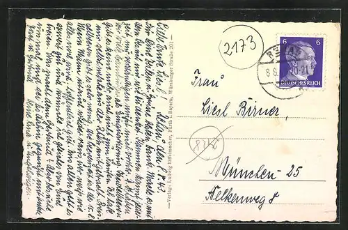 AK Rehau /Bayr. Ostmark, Ludwigstrasse mit Auto