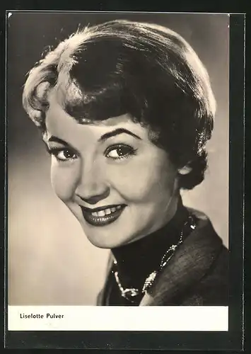 AK Schauspielerin Liselotte Pulver spielte u.a. im Film Das schöne Abenteuer