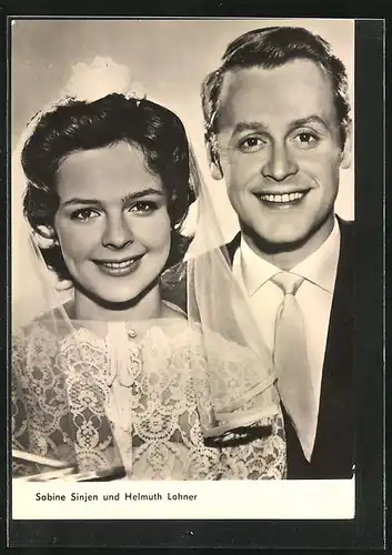 AK Schauspieler Sabine Sinjen und Helmuth Lohner in dem Film Im 6. Stock