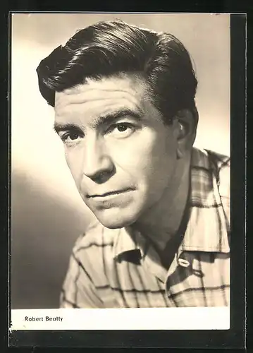 AK Schauspieler Robert Beatty in dem Film Im Tresor gefangen