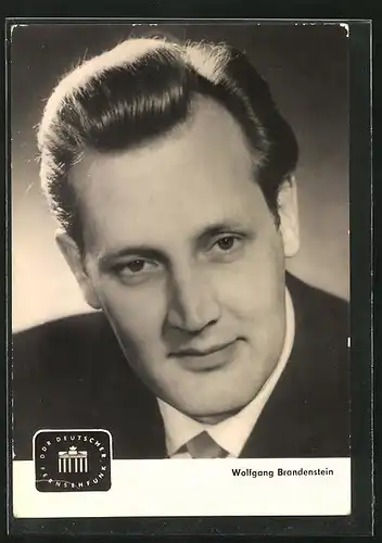 AK Porträt Wolfgang Brandenstein, Mitarbeiter des Deutschen Fernsehfunks