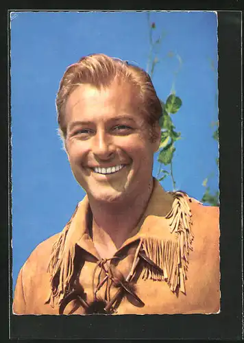 AK Schauspieler Lex Barker in dem Film Winnetou, 1. Teil