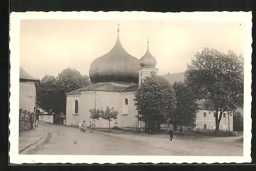 AK Zelezna Ruda na Sumave, Strassenpartie an der Kirche