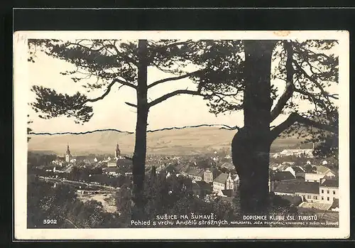 AK Susice na Sumave, Pohled s vrchu Andelu straznych