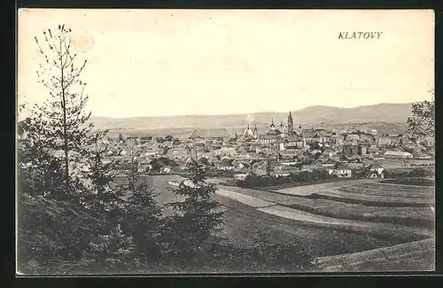 AK Klatovy, Gesamtansicht aus der Vogelschau