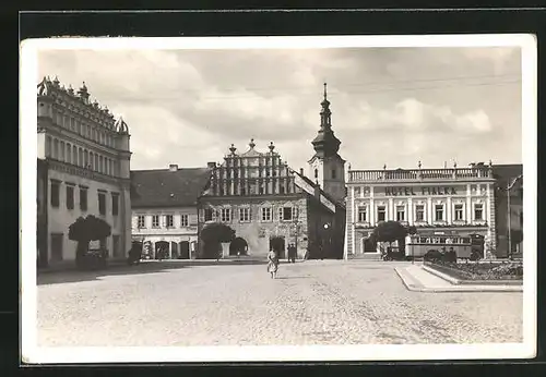 AK Susice na Sumave, letovisko a horske klimaticke misto Sumavske-Renaisancni cast namesti