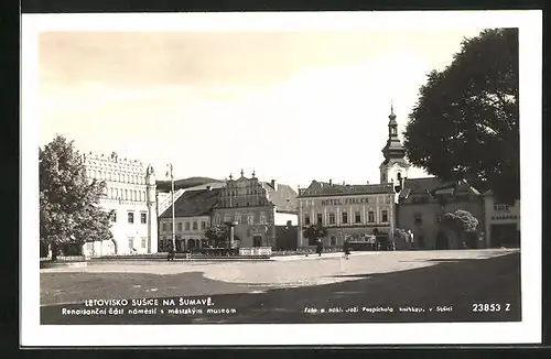 AK Susice na Sumave, Renaisancni namesti s mestskym museum