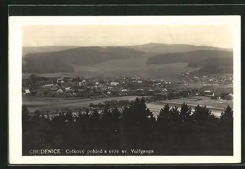 AK Chudenice, Celkovy pohled s veze sv. Volfganga