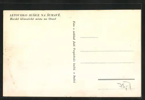 AK Susice na Sumave, Horskè klimatickè misto na Otave