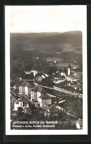 AK Letovisko Susice na Sumave, Pohled s vrchu Andelu Straznych