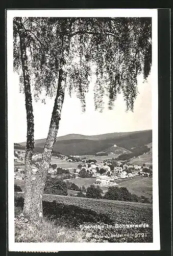 AK Eisenstein im Böhmerwald, Ortsansicht aus der Ferne