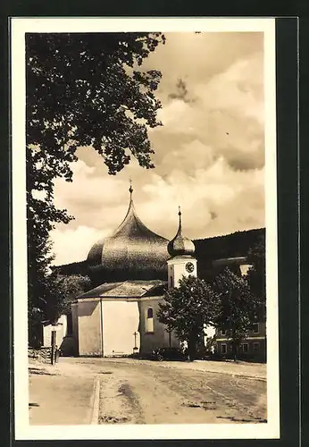 AK Zelezna Ruda na Sumave, Strassenpartie zur Kirche