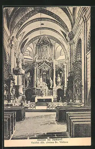 AK Susice na Sumave, Vnitrek dek. chramu Sv. Vaclava