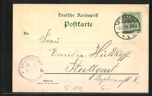 Lithographie Wartburg, Gesamtansicht, Burghof, Lutherstube