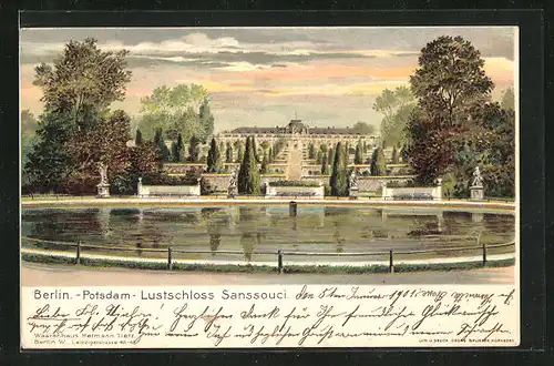 AK Potsdam, Lustschloss Sanssouci