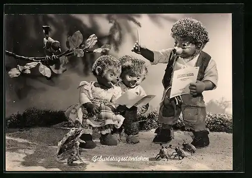 AK Mecki-Kinder singen ein Geburtstagsständchen