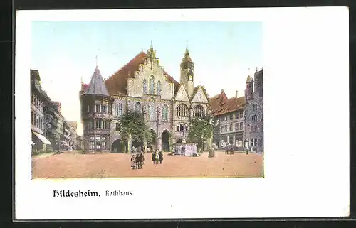 AK Hildesheim, am Rathaus