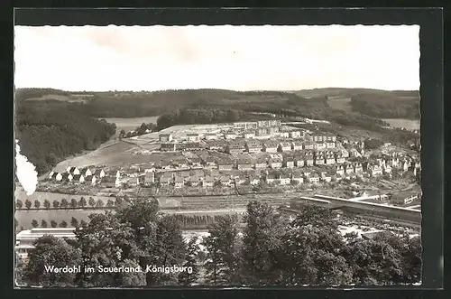 AK Werdohl / Sauerland, Gesamtansicht mit Siedlung Königsberg