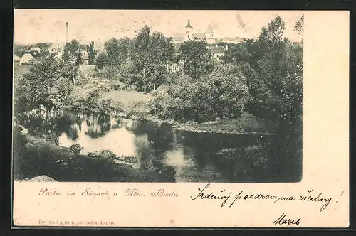 AK Nem. Brod, Partie na Sázave