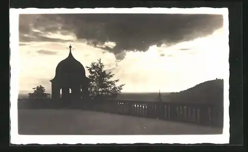 Foto-AK Heidelberg, An der Schlossruine ca. 1930